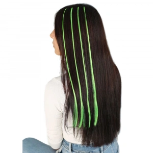 Fiber Sen Boncuk Kaynaklık Renkli  / Neon Yeşil / 100 Adet