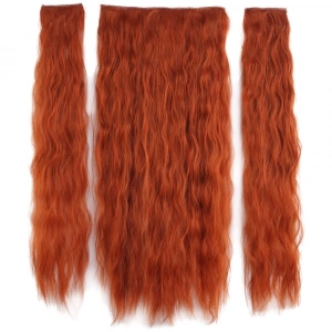 Fiber Sen Kabarık Daalı Yarım Ay + 2 Yan Çıt Çıt / Bakır