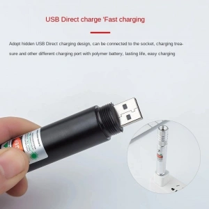 Fithome 100mw Desen Başlıklı Usb Şarjlı Yeşil
