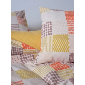 Flanel Nev Takımı Çift Kişilik Palm Hardal