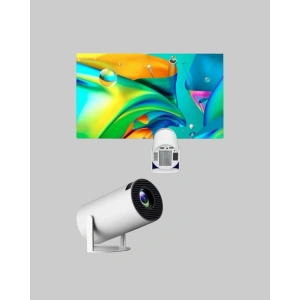 Full HD 4K Destekli Akıllı Projeksiyon – 130 inç Ekran, Uzun Ömürlü Ampul ve Çoklu Giriş