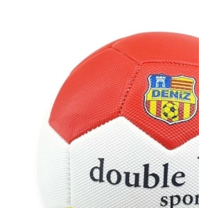 Futbol Topu Dikişli 420 gr No:5 - FB-660-SARI-KIRMIZI - 1 ADET