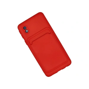 Galaxy A01 Core Kılıf Kelvin Kartvizitli  - Kırmızı