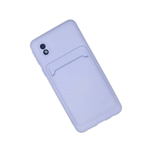 Galaxy A01 Core Kılıf Kelvin Kartvizitli  - Lila