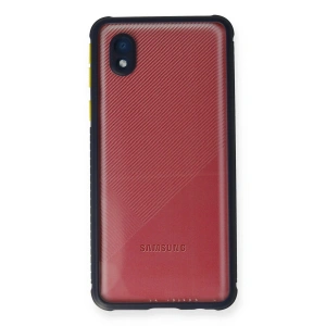 Galaxy A01 Core Kılıf Miami Şeffaf  - Lacivert