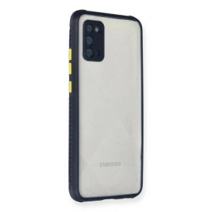 Galaxy A02s Kılıf Miami Şeffaf  - Lacivert
