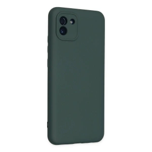 Galaxy A03 Kılıf Nano İçi Kadife  - Koyu Yeşil