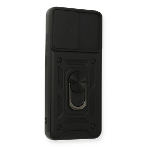 Galaxy A03s Kılıf Pars Lens Yüzüklü  - Siyah