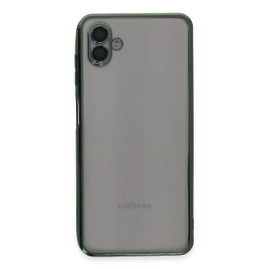Galaxy A04 Kılıf  Lensli  - Yeşil