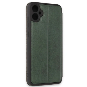 Galaxy A05 Kılıf Flip Cover - Koyu Yeşil
