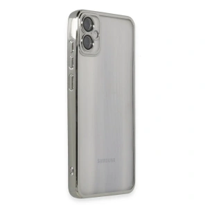 Galaxy A05 Kılıf  Lensli  - Gümüş