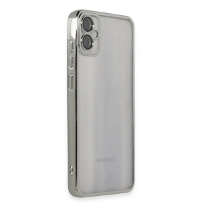 Galaxy A05 Kılıf  Lensli  - Gümüş