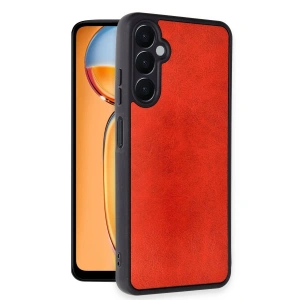 Galaxy A05s Kılıf Aras Deri Kapak - Kırmızı