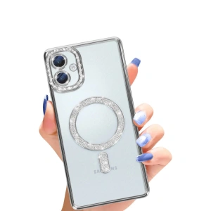 Galaxy A06 Joke Simli Magneticsafe Kılıf - Gümüş