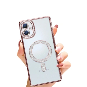 Galaxy A06 Joke Simli Magneticsafe Kılıf - Pembe