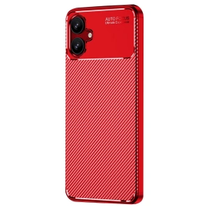 Galaxy A06 Kılıf Auto Fus Karbon Kapak - Kırmızı