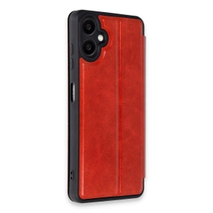 Galaxy A06 Kılıf Flip Cover - Kırmızı