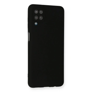 Galaxy A12 Kılıf Nano İçi Kadife  - Siyah