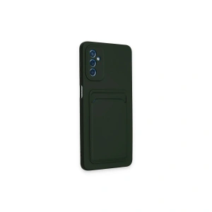 Galaxy A14 4g Kılıf Kelvin Kartvizitli  - Koyu Yeşil