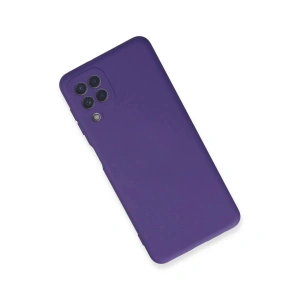 Galaxy A22 Kılıf Nano İçi Kadife  - Mor