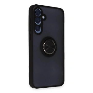 Galaxy A35 5g Kılıf Montreal Yüzüklü  Kapak - Siyah