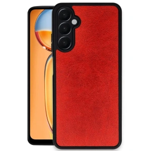 Galaxy A36 Kılıf Aras Deri Kapak - Kırmızı