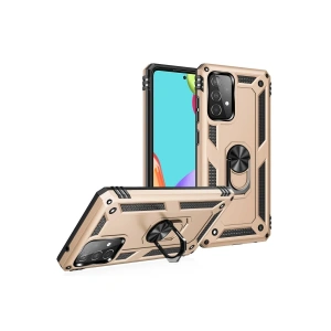 Galaxy A52 Kılıf Sofya Yüzüklü  Kapak - Gold