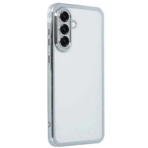 Galaxy A56 Kılıf  Lensli  - Gümüş