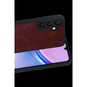 Galaxy A57 5g Aras Deri Kapak - Bordo