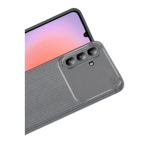 Galaxy A57 5g Auto Fus Karbon Kapak - Gri