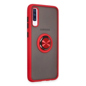 Galaxy A70 Kılıf Montreal Yüzüklü  Kapak - Kırmızı