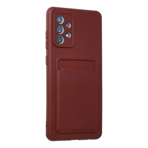 Galaxy A72 Kılıf Kelvin Kartvizitli  - Bordo