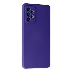 Galaxy A72 Kılıf Nano İçi Kadife  - Mor