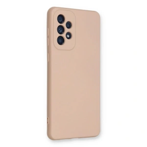 Galaxy A73 5g Kılıf Nano İçi Kadife  - Pudra