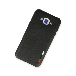 Galaxy J7 Kılıf Loop Deri  - Siyah