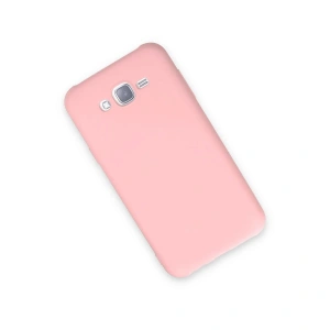 Galaxy J7 Kılıf Nano İçi Kadife  - Pudra