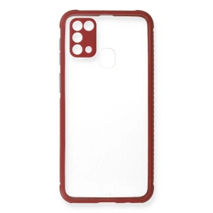 Galaxy M31 Kılıf Miami Şeffaf  - Fuşya