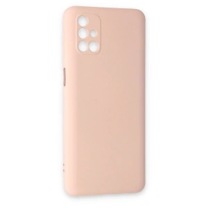 Galaxy M31s Kılıf Nano İçi Kadife  - Pudra