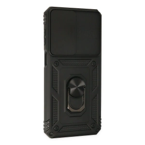 Galaxy M33 Kılıf Pars Lens Yüzüklü  - Siyah