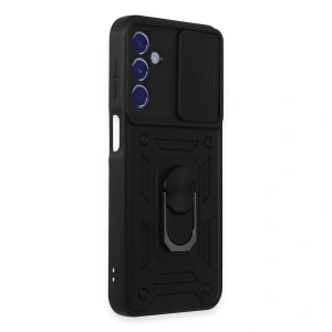 Galaxy M34 5g Kılıf Pars Lens Yüzüklü  - Siyah