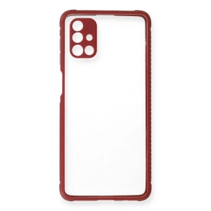Galaxy M51 Kılıf Miami Şeffaf  - Fuşya