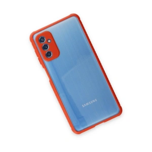 Galaxy M52 5g Kılıf Miami Şeffaf  - Kırmızı