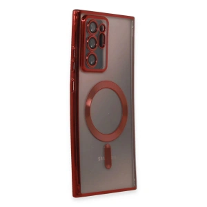 Galaxy Note 20 Ultra Kılıf Kross Magneticsafe Kapak - Kırmızı