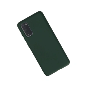 Galaxy S20 Kılıf Nano İçi Kadife  - Koyu Yeşil