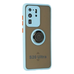 Galaxy S20 Ultra Kılıf Montreal Yüzüklü  Kapak - Buz Mi
