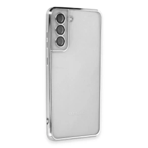 Galaxy S21 Fe Kılıf  Lensli  - Gümüş