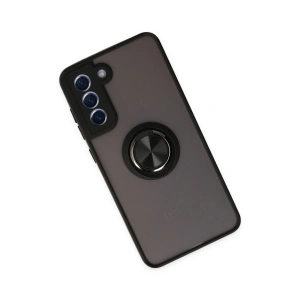 Galaxy S21 Fe Kılıf Montreal Yüzüklü  Kapak - Siyah