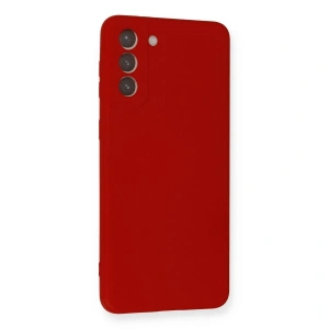 Galaxy S21 Plus Kılıf Nano İçi Kadife  - Kırmızı