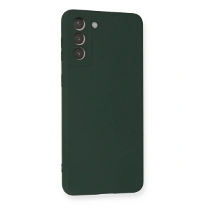Galaxy S21 Plus Kılıf Nano İçi Kadife  - Koyu Yeşil