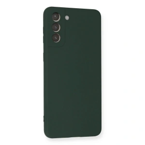 Galaxy S21 Plus Kılıf Nano İçi Kadife  - Koyu Yeşil